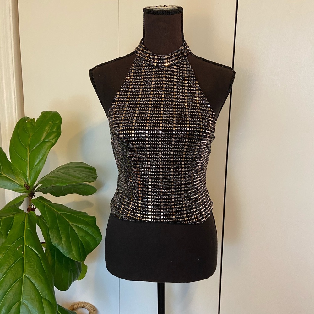 Sparkly Halter Top Tank Top | Sparkly Halter Top